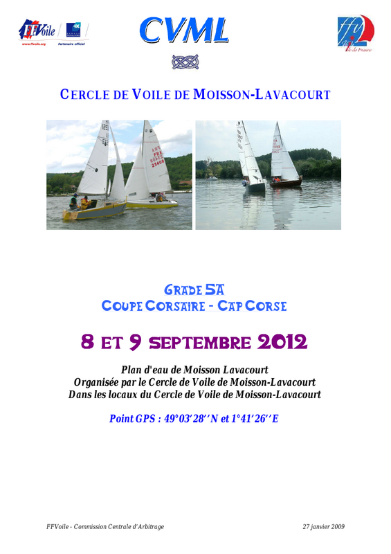 Avis de course Cap Corse-Corsaire